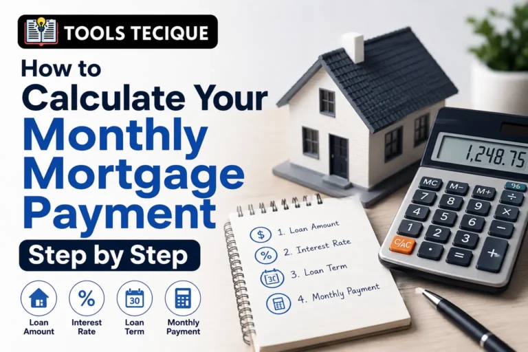 How to Calculate Your Monthly Mortgage Payment Step by Step