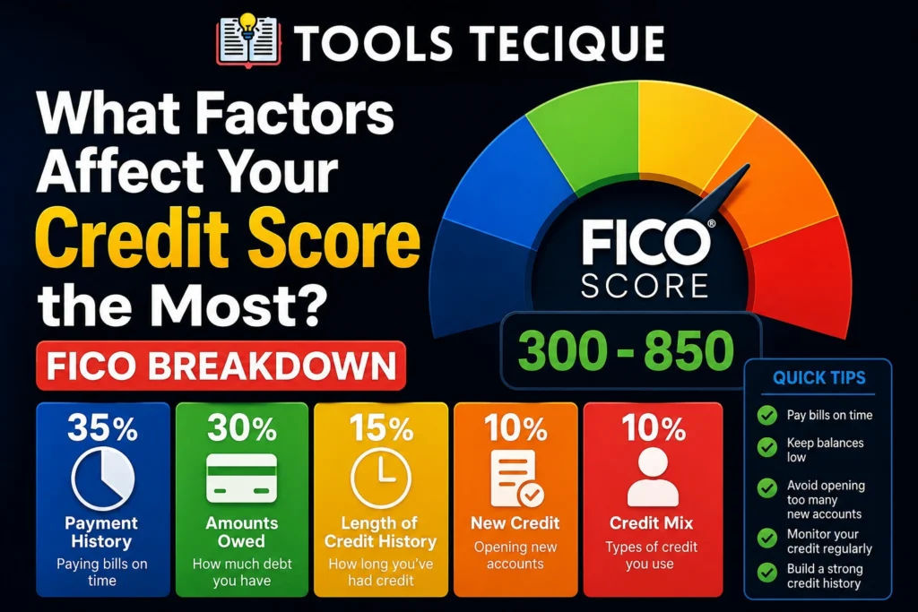 What Factors Affect Your Credit Score the Most FICO Breakdown