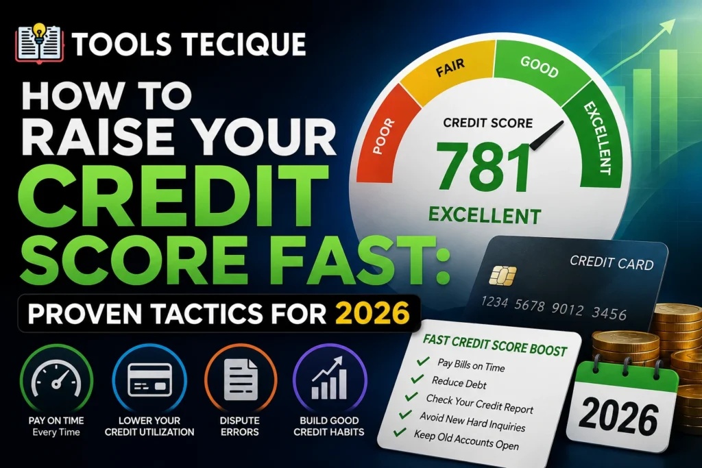 How to Raise Your Credit Score Fast Proven Tactics for 2026